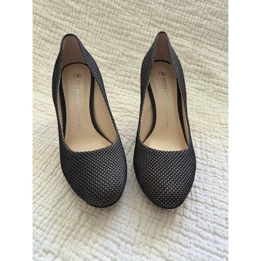 Peter Kaiser Black Patterned Heels - image 2
